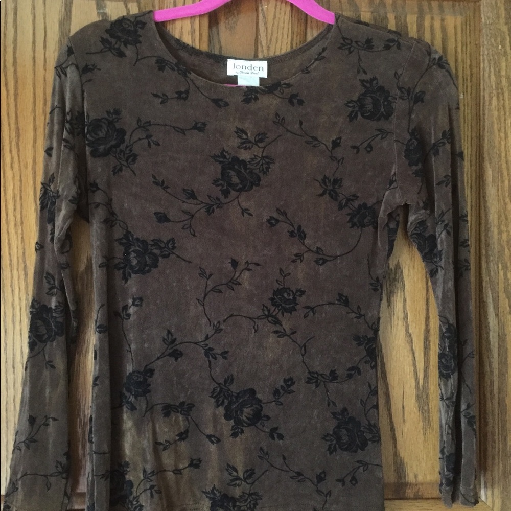 Brown & Black blouse